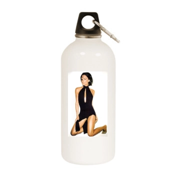 Victoria Beckham White Water Bottle With Carabiner