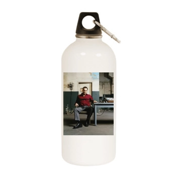 Vincent DOnofrio White Water Bottle With Carabiner