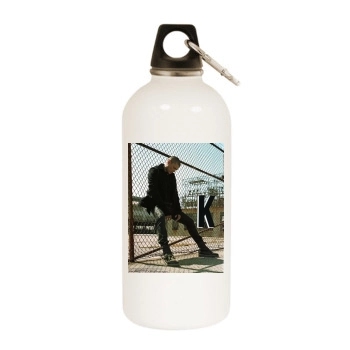 Wentworth Miller White Water Bottle With Carabiner