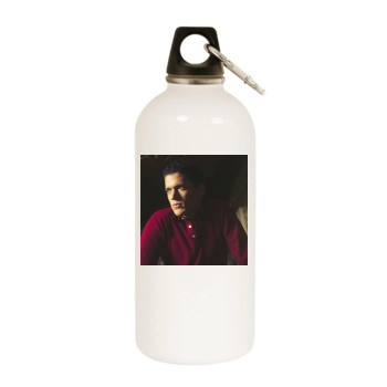 Wentworth Miller White Water Bottle With Carabiner