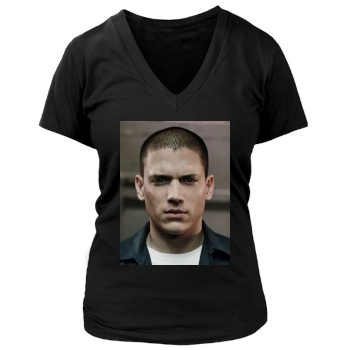 Wentworth Miller Women's Deep V-Neck TShirt