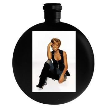 Whitney Houston Round Flask