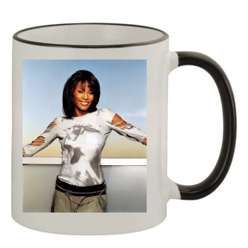 Whitney Houston 11oz Colored Rim & Handle Mug