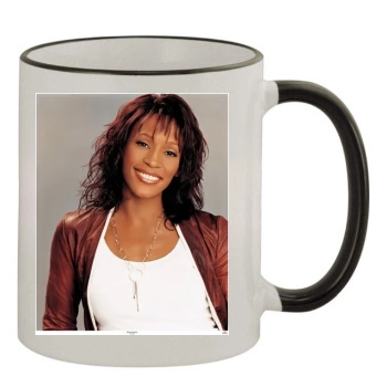 Whitney Houston 11oz Colored Rim & Handle Mug