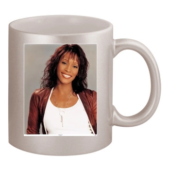 Whitney Houston 11oz Metallic Silver Mug