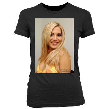 Willa Ford Women's Junior Cut Crewneck T-Shirt