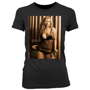 Willa Ford Women's Junior Cut Crewneck T-Shirt