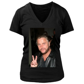 William Petersen Women's Deep V-Neck TShirt