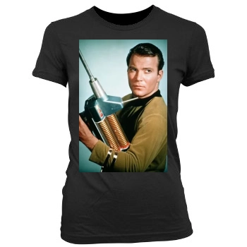 William Shatner Women's Junior Cut Crewneck T-Shirt