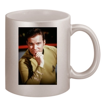 William Shatner 11oz Metallic Silver Mug