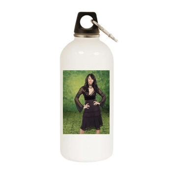 Winona Ryder White Water Bottle With Carabiner