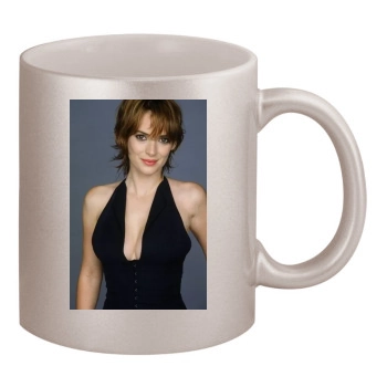 Winona Ryder 11oz Metallic Silver Mug