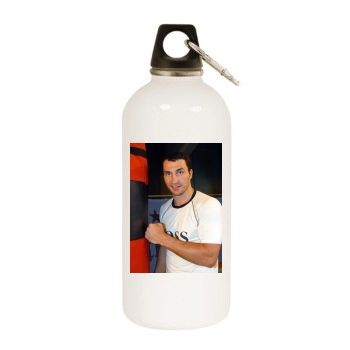 Wladimir Klitschko White Water Bottle With Carabiner