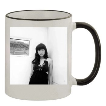 Zhang Ziyi 11oz Colored Rim & Handle Mug