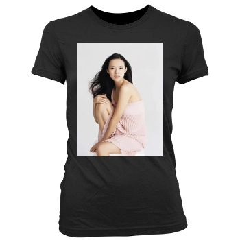 Zhang Ziyi Women's Junior Cut Crewneck T-Shirt