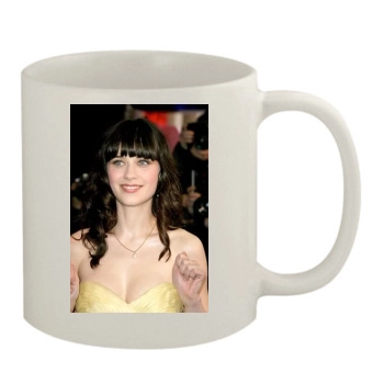 Zooey Deschanel 11oz White Mug