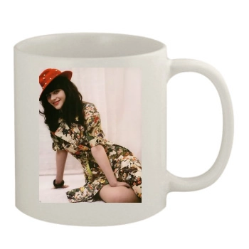 Zooey Deschanel 11oz White Mug