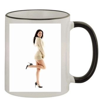 Megan Fox 11oz Colored Rim & Handle Mug