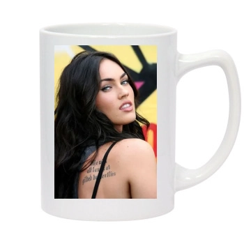 Megan Fox 14oz White Statesman Mug