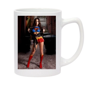 Megan Fox 14oz White Statesman Mug