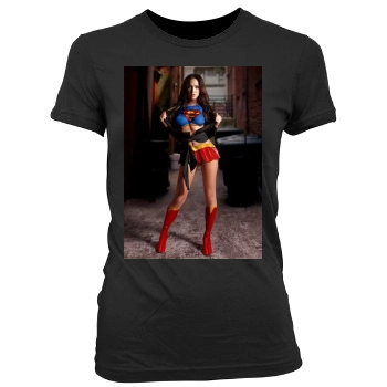 Megan Fox Women's Junior Cut Crewneck T-Shirt