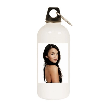 Megan Fox White Water Bottle With Carabiner