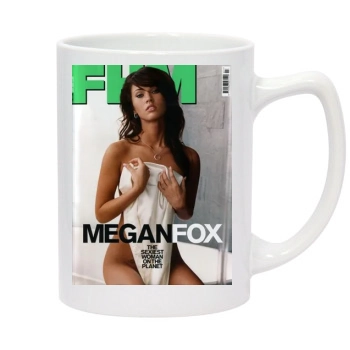 Megan Fox 14oz White Statesman Mug