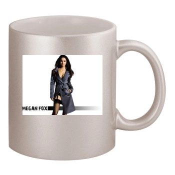 Megan Fox 11oz Metallic Silver Mug