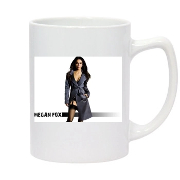 Megan Fox 14oz White Statesman Mug