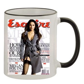 Megan Fox 11oz Colored Rim & Handle Mug