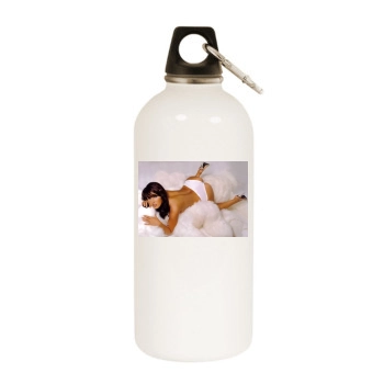 Megan Fox White Water Bottle With Carabiner