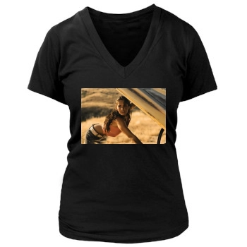 Megan Fox Women's Deep V-Neck TShirt