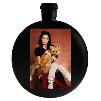 Megan Fox Round Flask