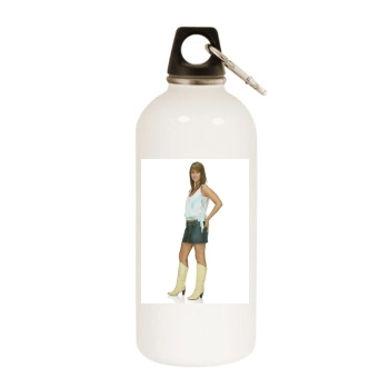 Megan Fox White Water Bottle With Carabiner