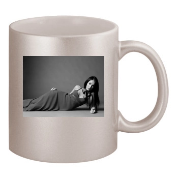 Megan Fox 11oz Metallic Silver Mug