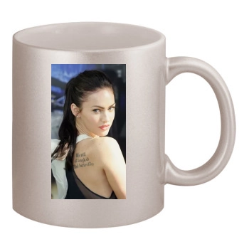 Megan Fox 11oz Metallic Silver Mug