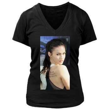 Megan Fox Women's Deep V-Neck TShirt