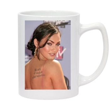 Megan Fox 14oz White Statesman Mug