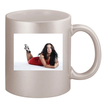 Megan Fox 11oz Metallic Silver Mug