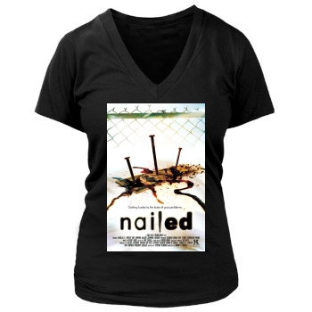 Nailed (2006) Women's Deep V-Neck TShirt