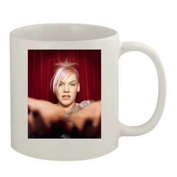 Pink 11oz White Mug