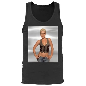 Pink Men's Tank Top