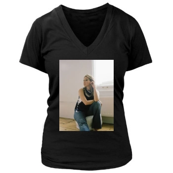 Rachel Stevens Women's Deep V-Neck TShirt