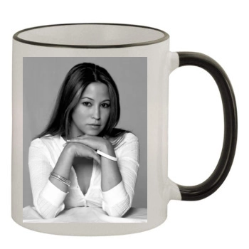 Rachel Stevens 11oz Colored Rim & Handle Mug