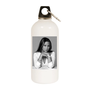 Rachel Stevens White Water Bottle With Carabiner