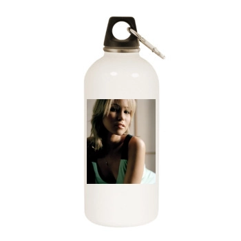 Rachel Stevens White Water Bottle With Carabiner