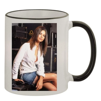 Adriana Lima 11oz Colored Rim & Handle Mug