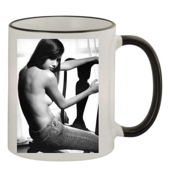 Adriana Lima 11oz Colored Rim & Handle Mug