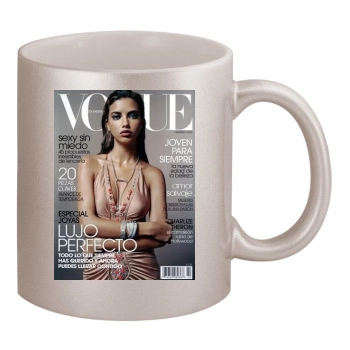 Adriana Lima 11oz Metallic Silver Mug