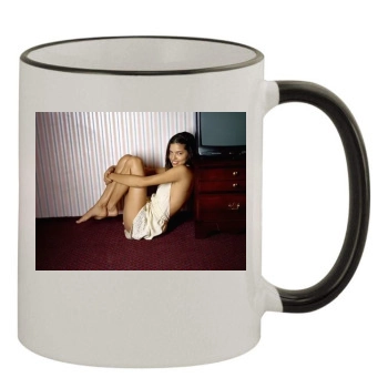 Adriana Lima 11oz Colored Rim & Handle Mug